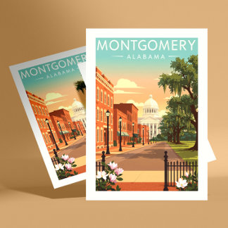 Vintage Montgomery Alabama Postcard