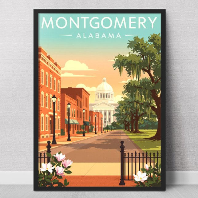 Vintage Montgomery Alabama Poster (Creator Uploaded)