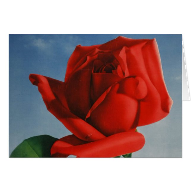 Vintage Montreux Red Rose Switzerland Geneva Lake (Front Horizontal)