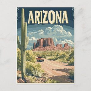 Vintage Monument Valley Arizona Travel Postcard