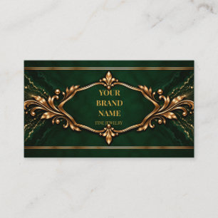 Vintage Moody Emerald Gold Bracelet Card
