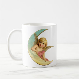 Vintage Moon Angel Coffee Mug
