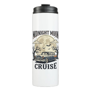 Vintage Moon Car Gothic Classic Auto Halloween Des Thermal Tumbler