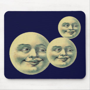 Vintage Moon Mouse Mat
