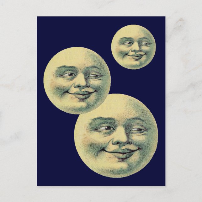 Vintage Moon Postcard (Front)