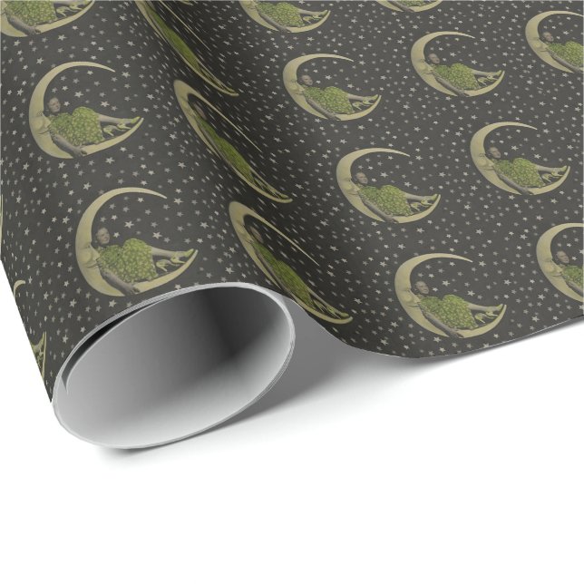 Vintage Moon - Roll Gift Wrap Paper Matte (Roll Corner)