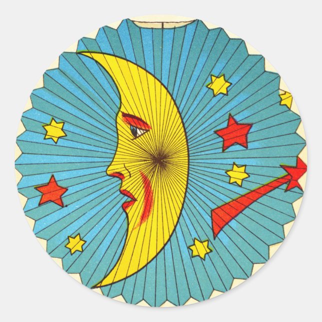 Vintage Moon Stickers (Front)