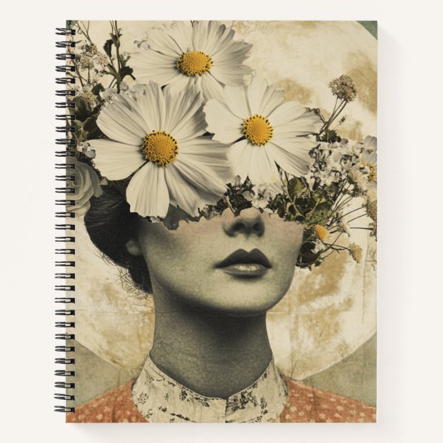 Vintage Moonlit - Boho Vintage Elegance Notebook (Front)