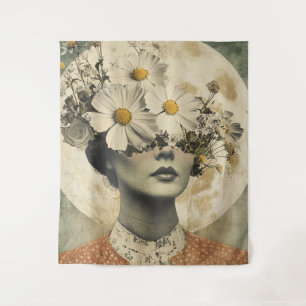 Vintage Moonlit - Boho Vintage Elegance Tapestry