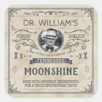 Vintage Moonshine Hillbilly Medicine Custom Brewer