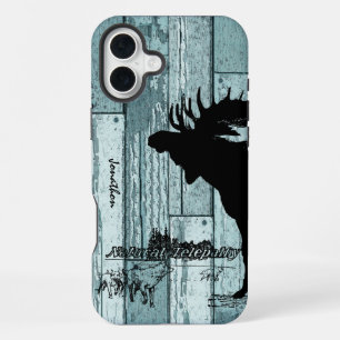 Vintage Moose and Wolf Wildlife iphone 5 Case