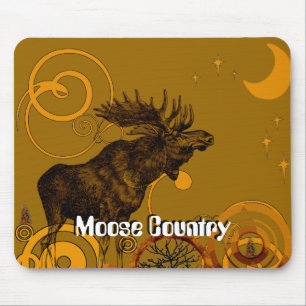 Vintage Moose Gifts Mouse Mat