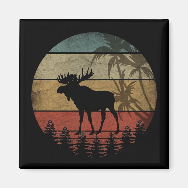 VINTAGE MOOSE MAGNET (Front)