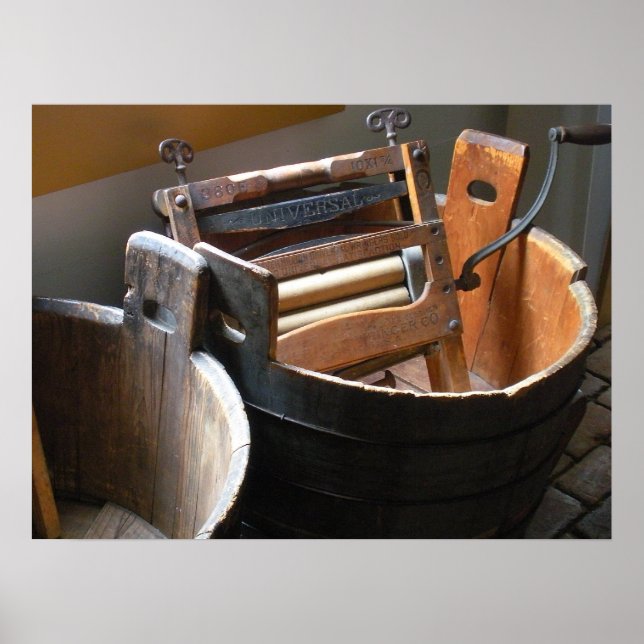 "Vintage Mop Buckets" Poster (Front)