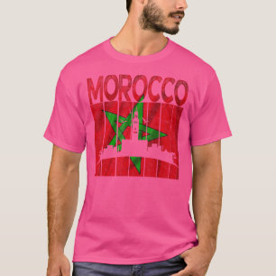 Vintage Morocco I Love Morocco Map Morocco Soccer T-Shirt