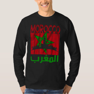 Vintage Morocco I Love Morocco Map Morocco Soccer T-Shirt