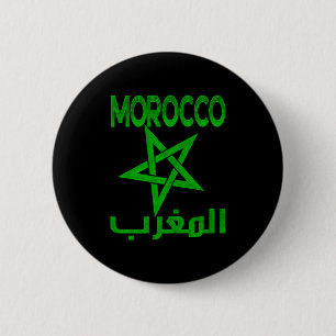 Vintage Morocco I Love Morocco Morocco Soccer T Sh 6 Cm Round Badge