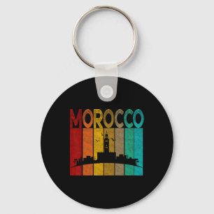 Vintage Morocco Shirt, I Love Morocco Map Morocco Key Ring
