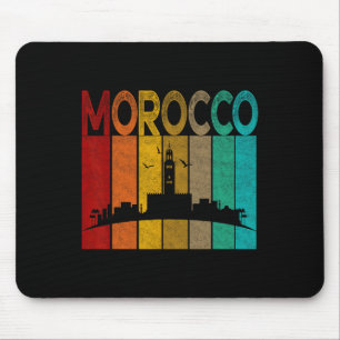 Vintage Morocco Shirt, I Love Morocco Map Morocco Mouse Mat