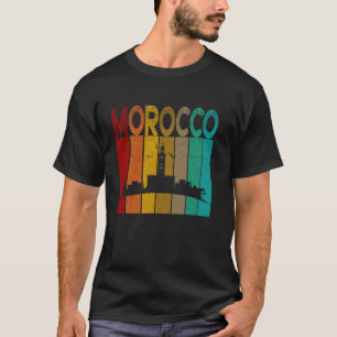 Vintage Morocco Shirt, I Love Morocco Map Morocco T-Shirt
