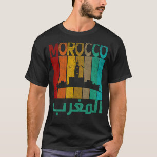 Vintage Morocco Shirt, I Love Morocco Map Morocco T-Shirt