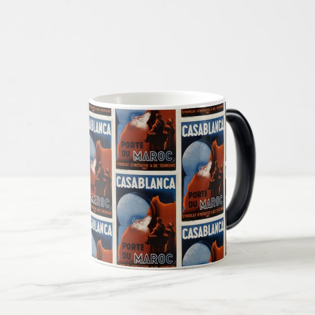 Vintage Morocco Travel Art Casablanca Magic Mug (Front Right)