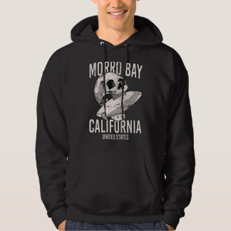 Vintage Morro Bay Beach California Ca Retro Surfer Hoodie