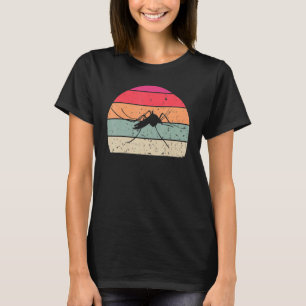Vintage Mosquito Retro Mosquito Silhouette Animal T-Shirt