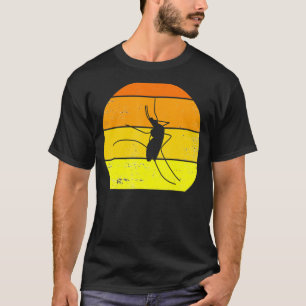 Vintage Mosquito Retro Mosquito Silhouette Animal T-Shirt
