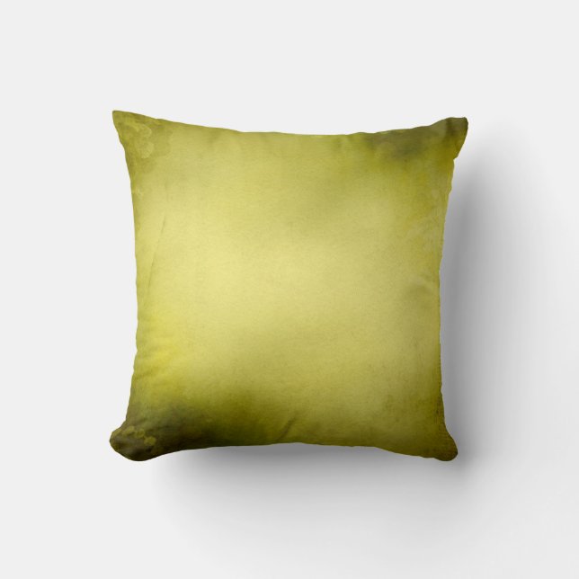 Vintage Moss Green Olive Green Distressed Cushion (Front)