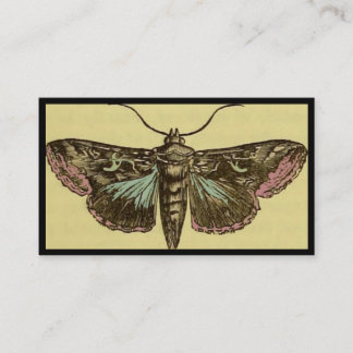 Vintage Moth Customisable Business Card