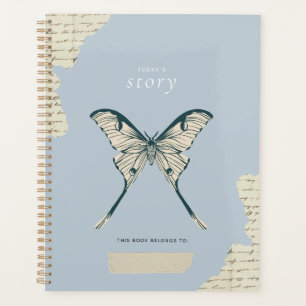 Vintage Moth & Scrapbook Aesthetic Journal Planner