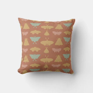 Vintage Moth Silhouettes Cushion