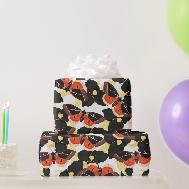 Vintage Moth Wrapping Paper (Party Gifts)