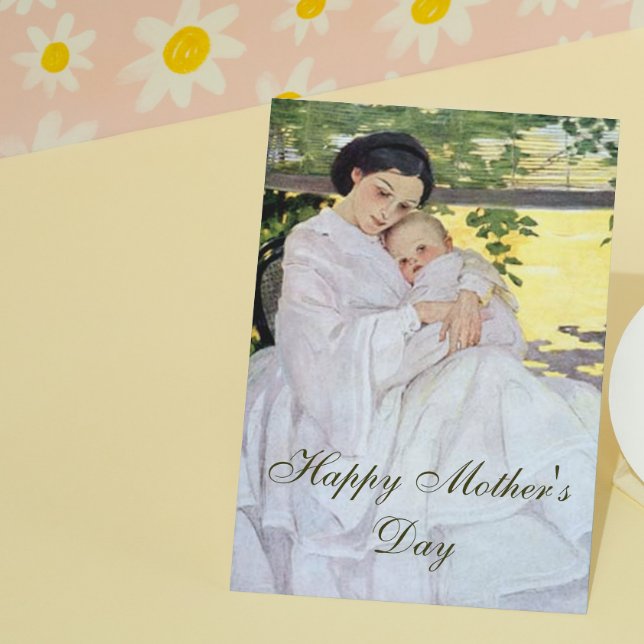 Vintage Mother and Baby Card (Creator Uploaded)