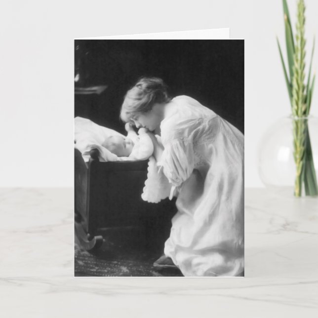 Vintage Mother and Child Card (Front)