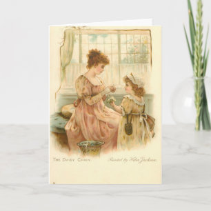 Vintage Mother And Daughter Card