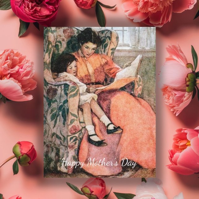 Vintage Mother and Daughter Mother's Day Card (Creator Uploaded)