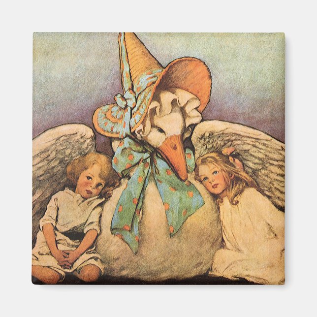 Vintage Mother Goose Children Jessie Willcox Smith Magnet (Front)