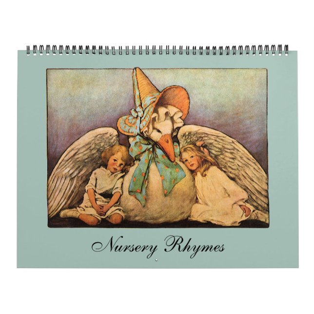 Vintage Mother Goose Nursery Rhymes Calendar (Cover)
