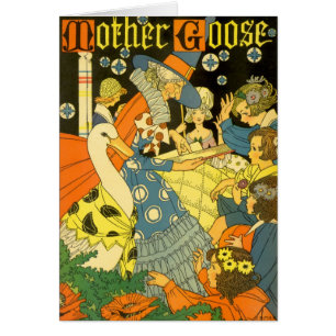 Vintage Mother Goose Reading Books to Children