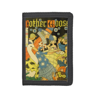 Vintage Mother Goose Reading Books to Children Tri-fold Wallet