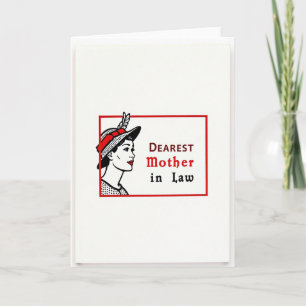 Vintage Mother In Law Portrait Card