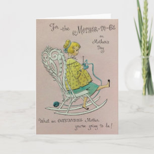 Vintage Mother-to-Be Mother's Day Card