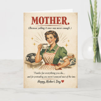 Vintage Mother's Day Card