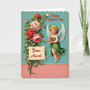 Vintage Mothers Day Cherub Card