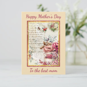 Vintage Mother's Day Collage Card