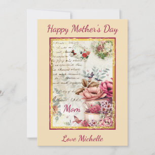 Vintage Mother's Day Collage Card