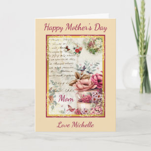 Vintage Mother's Day Collage Card