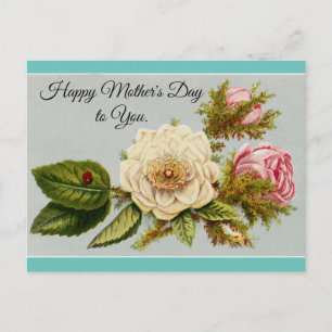 Vintage Mother's Day Floral Postcard